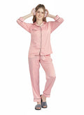 Blush Pink Armani Satin Soft Luxury Nightsuit