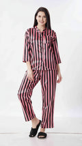 Venetian Stripe Italian Satin Nightsuit